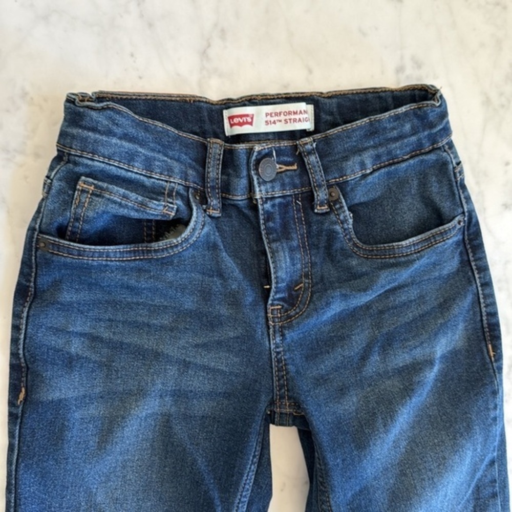 Levi’s 514 Boys Straight Fit Jeans Medium Wash Denim Size 8